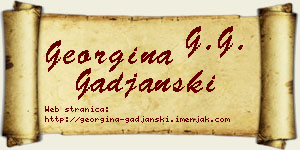 Georgina Gađanski vizit kartica